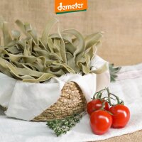 Kuhhhorster Bandnudeln mit Bärlauch im Körbchen