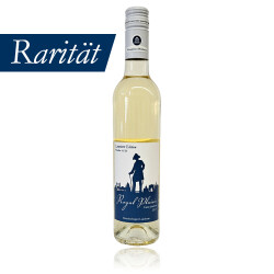 Weinflasche Royal Plaisir mit blauem Etikett - das...